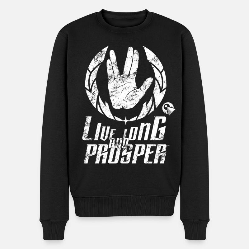 Star Trek Discovery LLAP Vulkanier - Männer Premium Bio Pullover - Schwarz