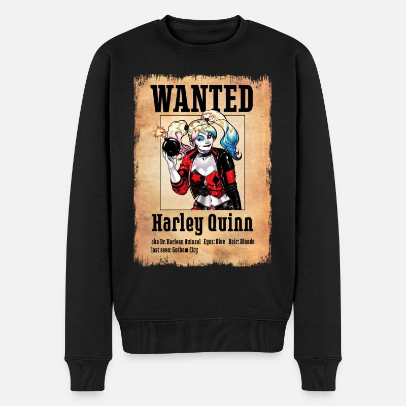 Harley Quinn Recherché - Pull Premium bio Homme - noir