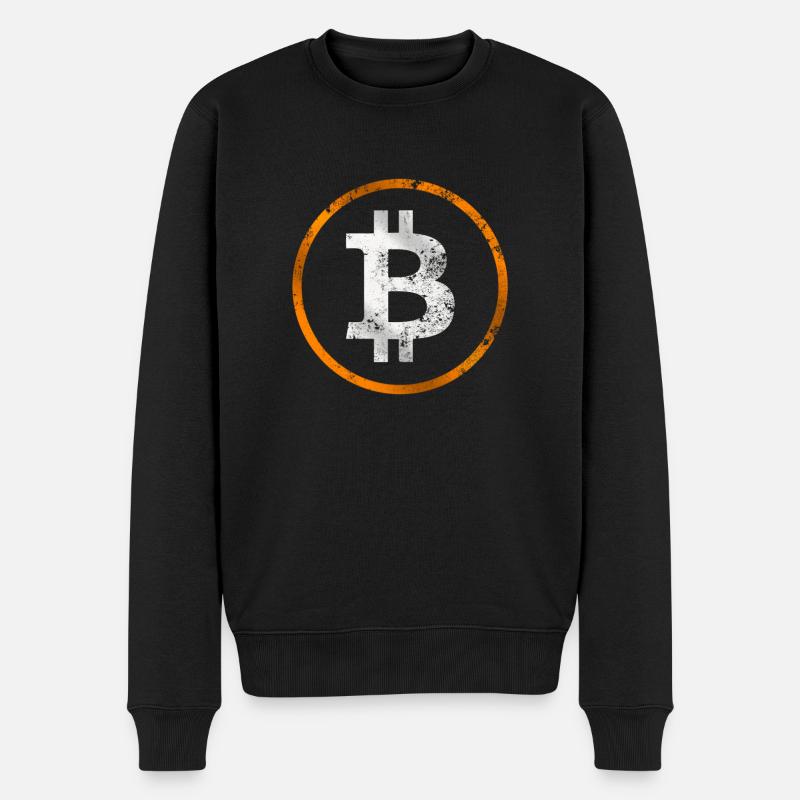 BITCOIN CRYPTO BTC FAN - Pull Premium bio Homme - noir
