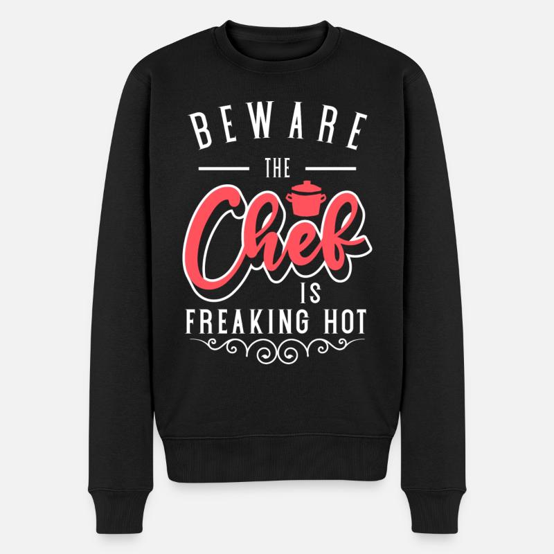 Küchenchef Sternekoch Essen - Männer Premium Bio Pullover - Schwarz