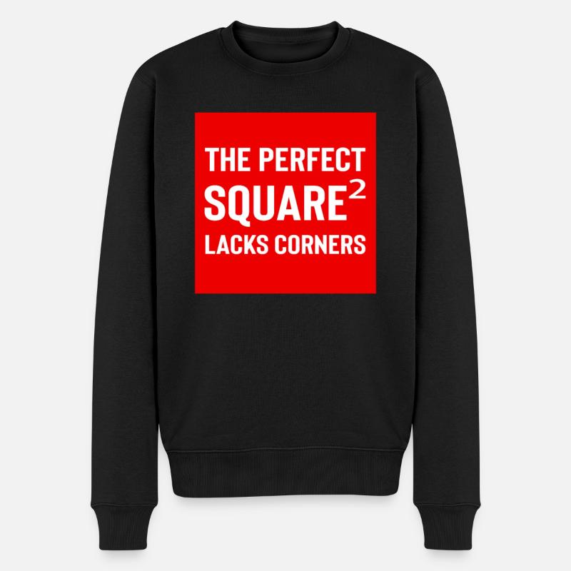 Square Streetwear: Fun & Clear Statement - Pull Premium bio Homme - noir