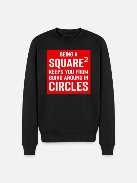 Square Streetwear: Fun & Clear Statement - Men's Premium Organic Jumper - black