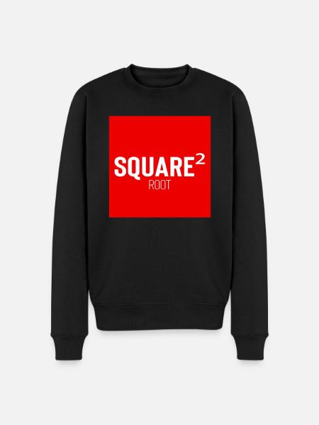 Square Streetwear: Fun & Clear Statement - Men's Premium Organic Jumper - black