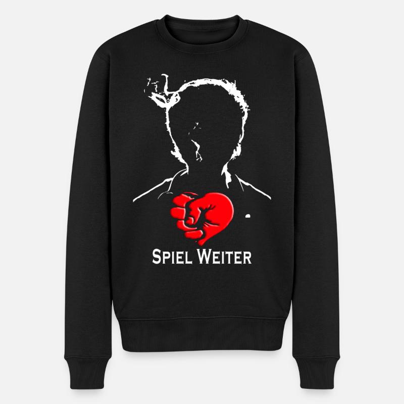 Spiel Weiter Grafik - Pull Premium bio Homme - noir