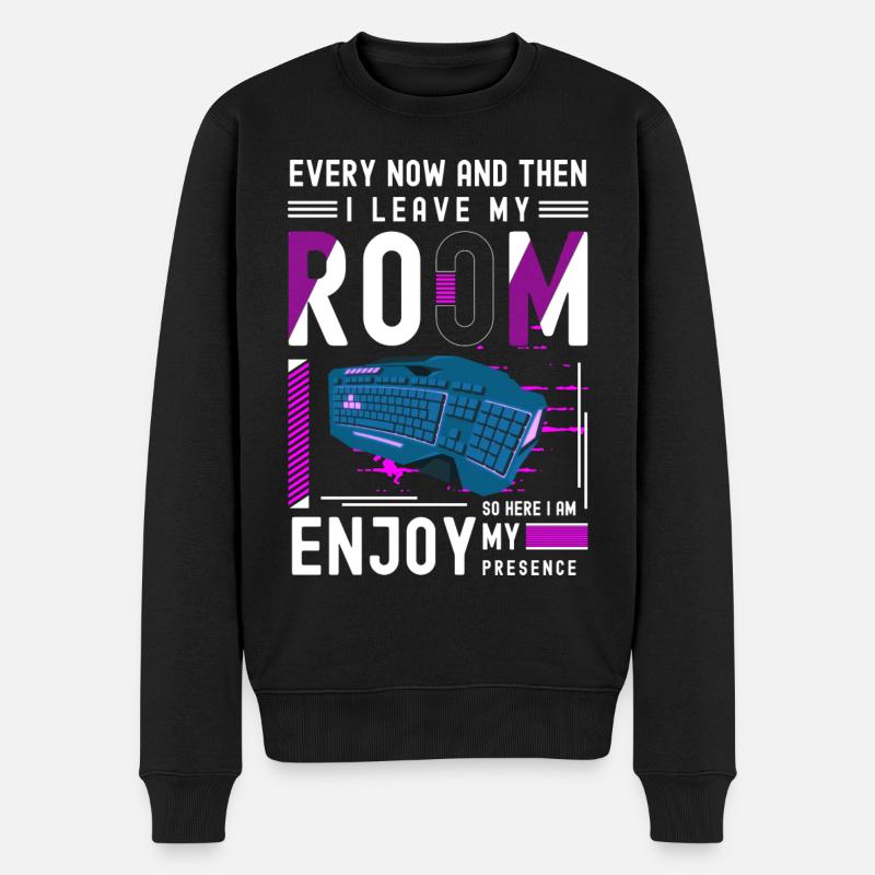 PC E-Sport Gaming Grafik - Männer Premium Bio Pullover - Schwarz