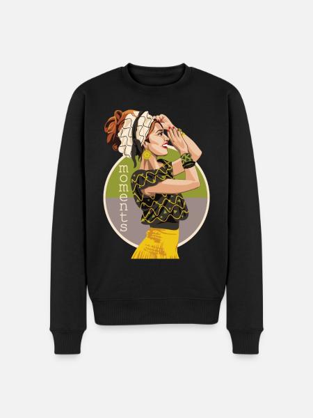 Unforgettable Moments - Men's Premium Organic Jumper - black