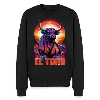 Viva el Toro, Taureau contre tauromachie - Pull Premium bio Homme - noir - Devant - Nico (187cm)