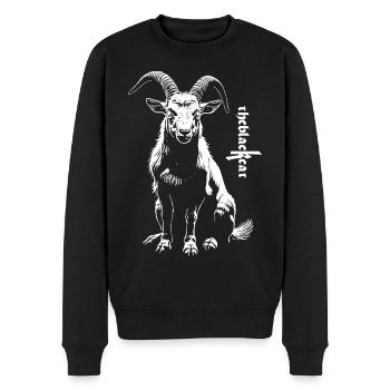 Bouc - Pull Premium bio Homme - noir - Devant - Nico (187cm)