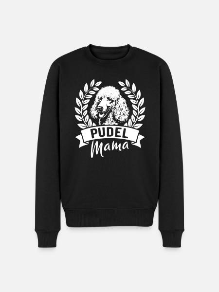 Pudel Mama - Hundebesitzerin - Männer Premium Bio Pullover - Schwarz