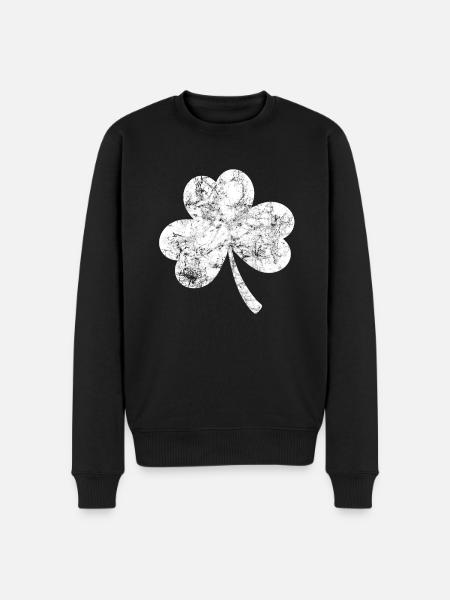 Trèfle - Saint-Patrick - Irlande - Pull Premium bio Homme - noir