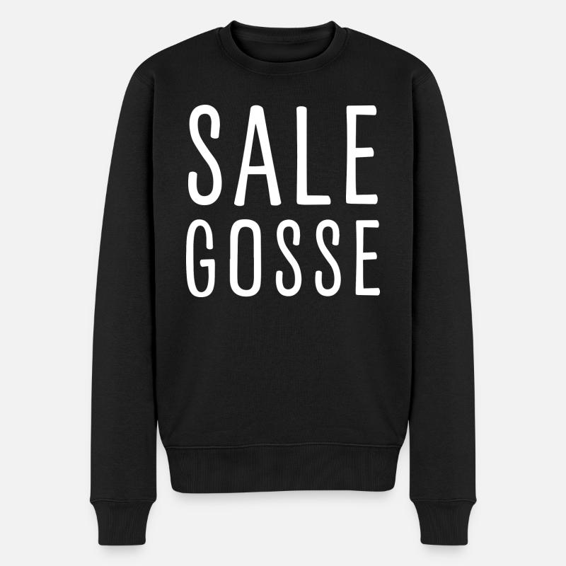 Dreckiges Kind - Männer Premium Bio Pullover - Schwarz