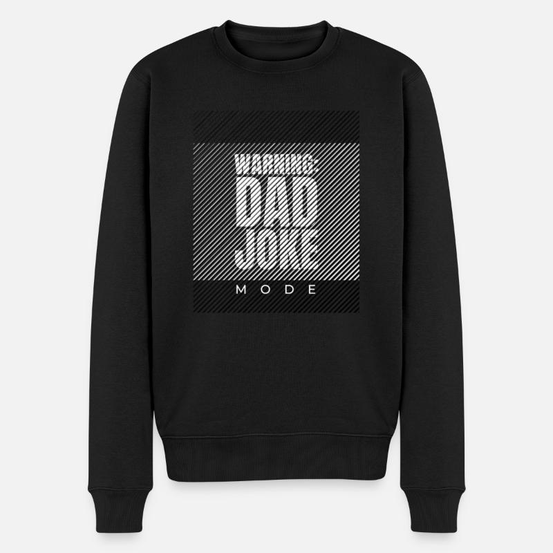 Avertissement : Mode blague de papa - Pull Premium bio Homme - noir
