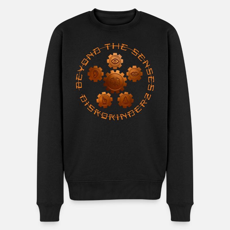 Jenseits der Sinne - Männer Premium Bio Pullover - Schwarz