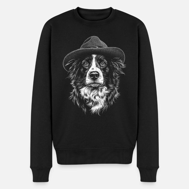 Australian Shepherd Hunde Hütehunde Hütehund Aussi - Männer Premium Bio Pullover - Schwarz