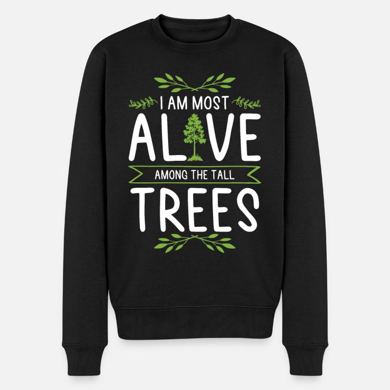 Arbres de la nature - Pull Premium bio Homme - noir