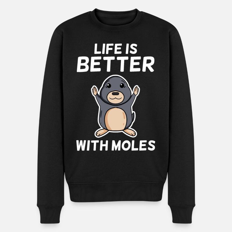 Taupe - Pull Premium bio Homme - noir