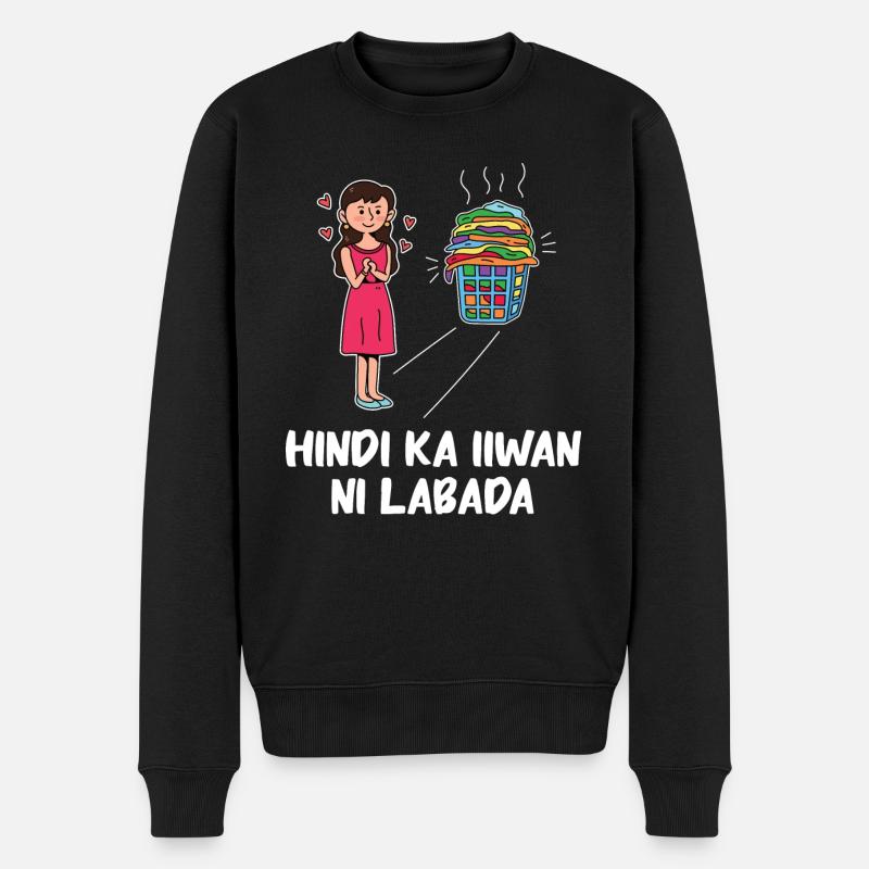 Fil-Am Wäschedesign für stolze Pinoys - Männer Premium Bio Pullover - Schwarz