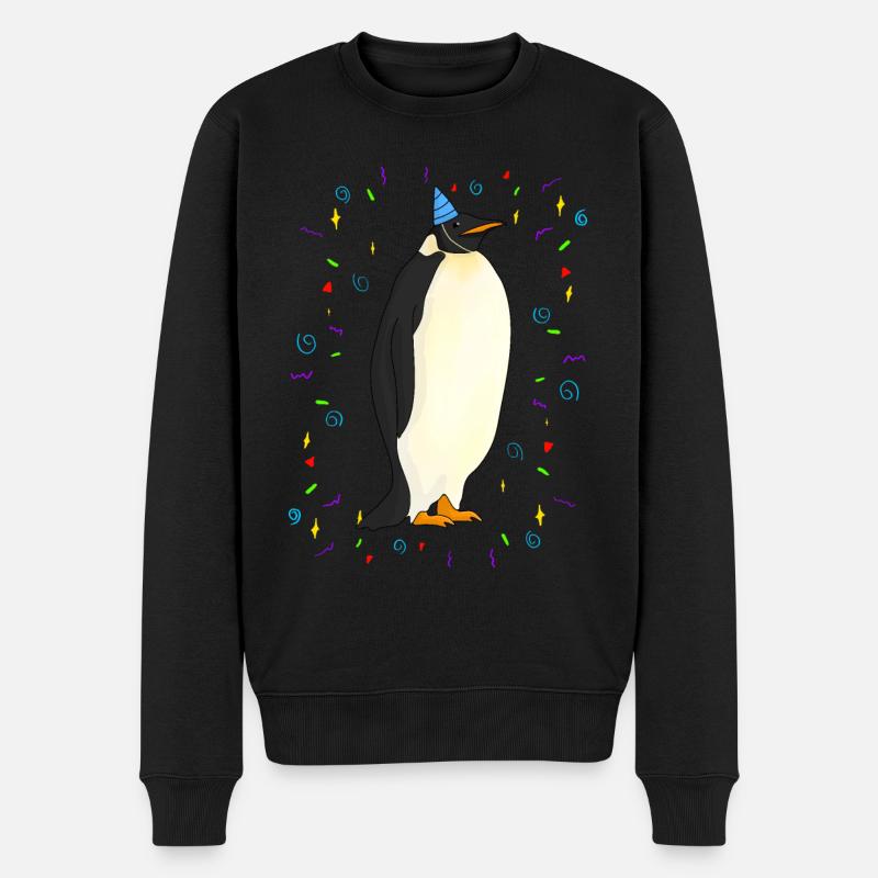 Pingouin d’anniversaire - Pull Premium bio Homme - noir