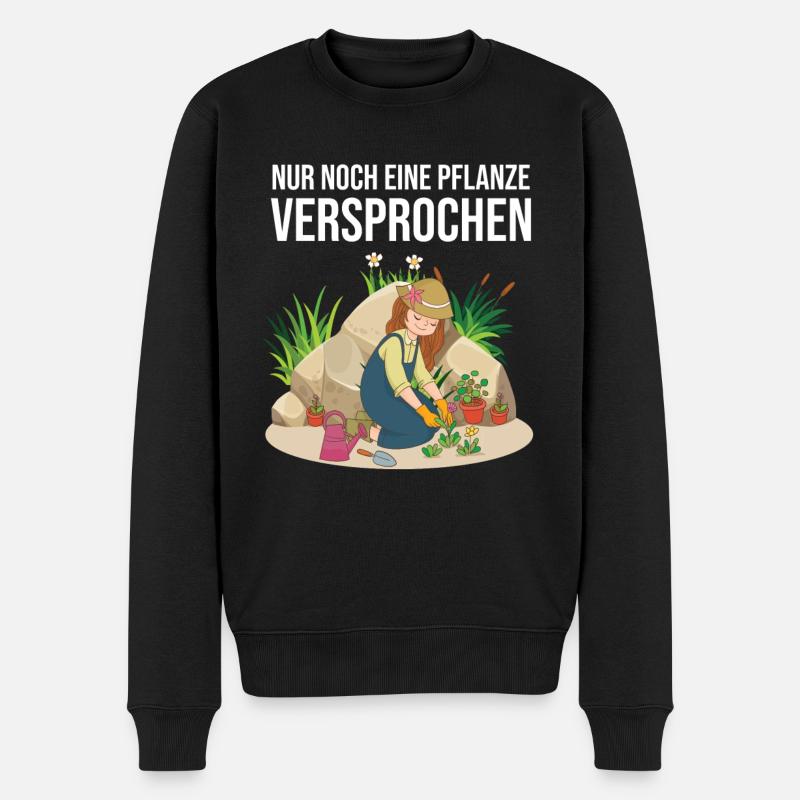 Gärtner Garten Gartenarbeit Gartenarbeit Gartenbau - Männer Premium Bio Pullover - Schwarz