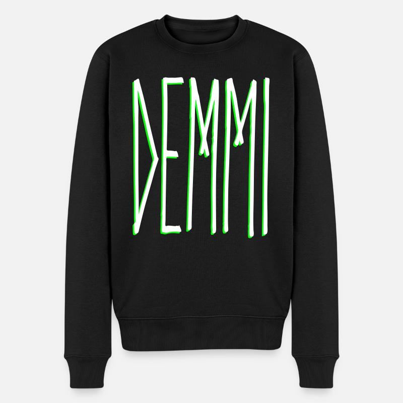 DEMMI | Remmi-Demmi | Partnerlook - Männer Premium Bio Pullover - Schwarz