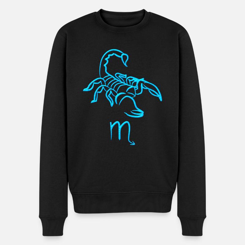Skorpion - Männer Premium Bio Pullover - Schwarz