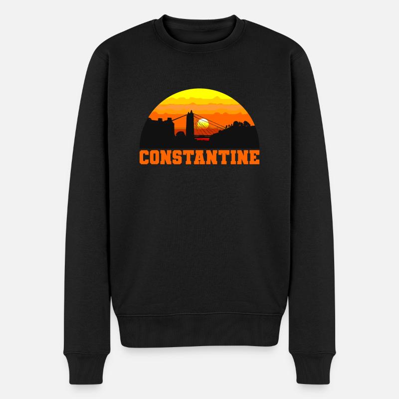 Constantine - Männer Premium Bio Pullover - Schwarz