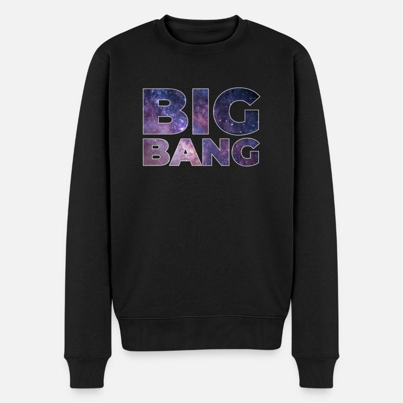 Urknall - Männer Premium Bio Pullover - Schwarz