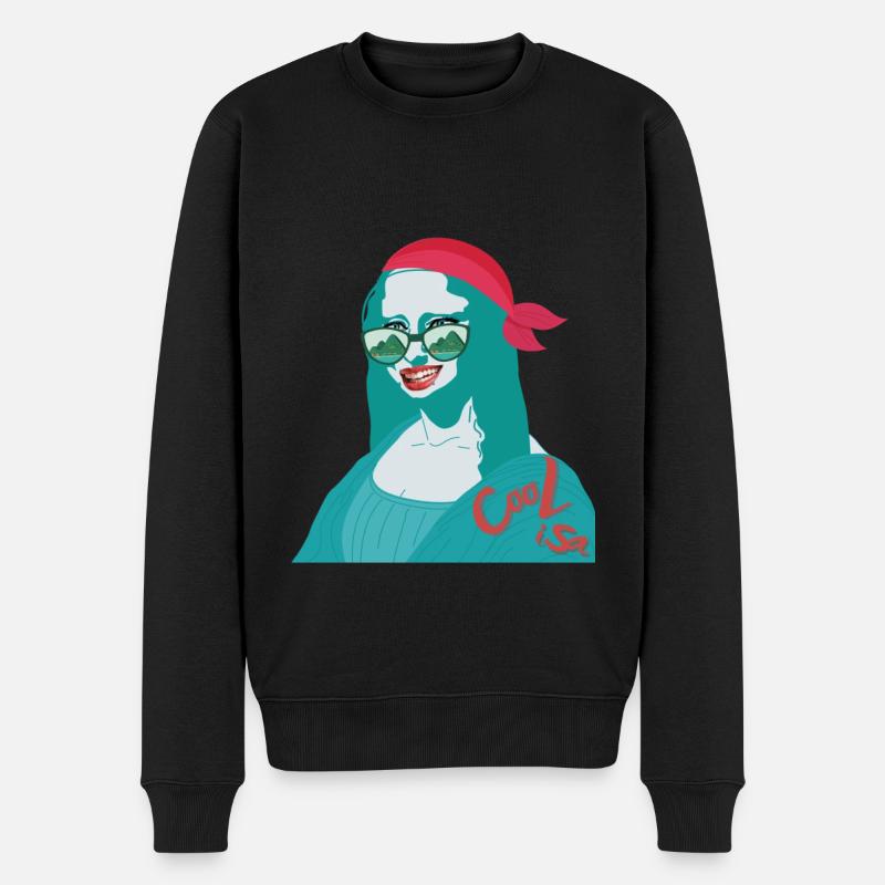 Cool Lisa - Männer Premium Bio Pullover - Schwarz