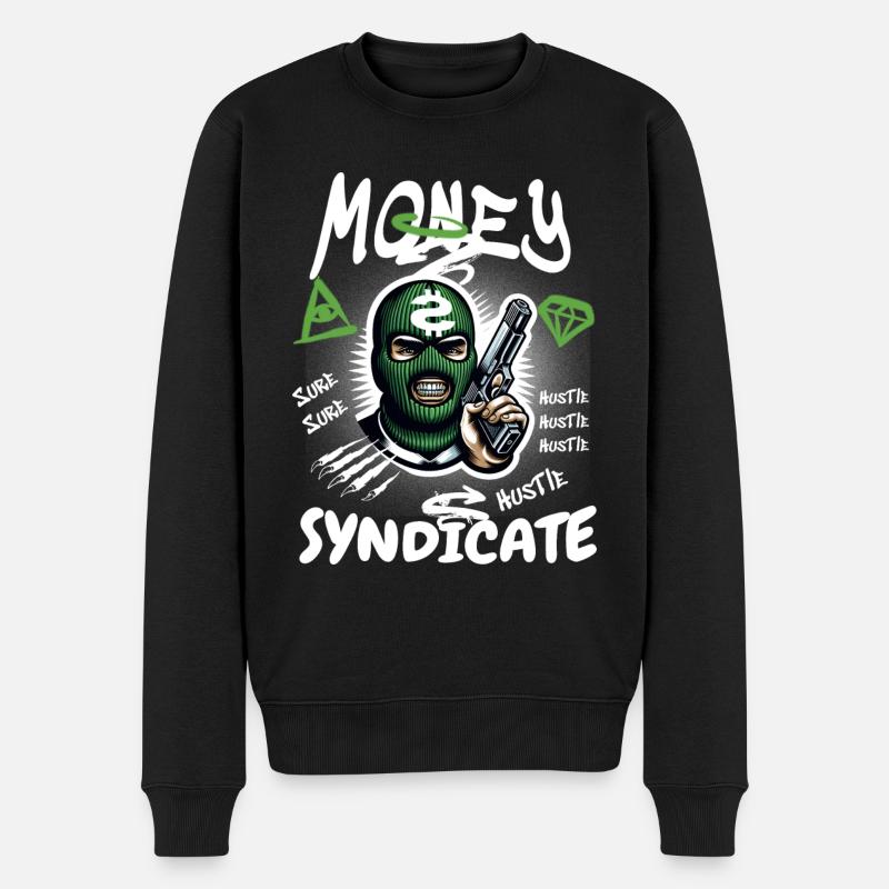 Syndicat de gangsters - Pull Premium bio Homme - noir
