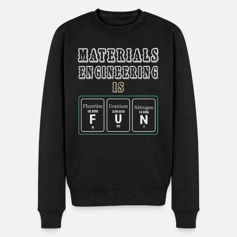 Materials Engineering Is Fun - Men's Premium Organic Jumper - black
