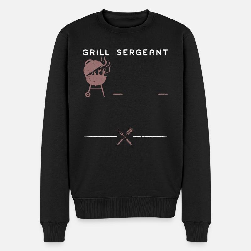 Grill Sergeant - BBQ - Pull Premium bio Homme - noir