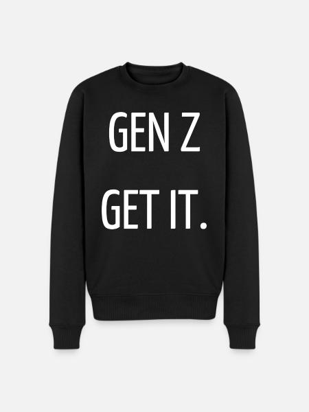 Gen Z get it - Men's Premium Organic Jumper - black