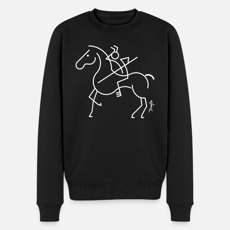 Cavalier guetteur - Pull Premium bio Homme - noir