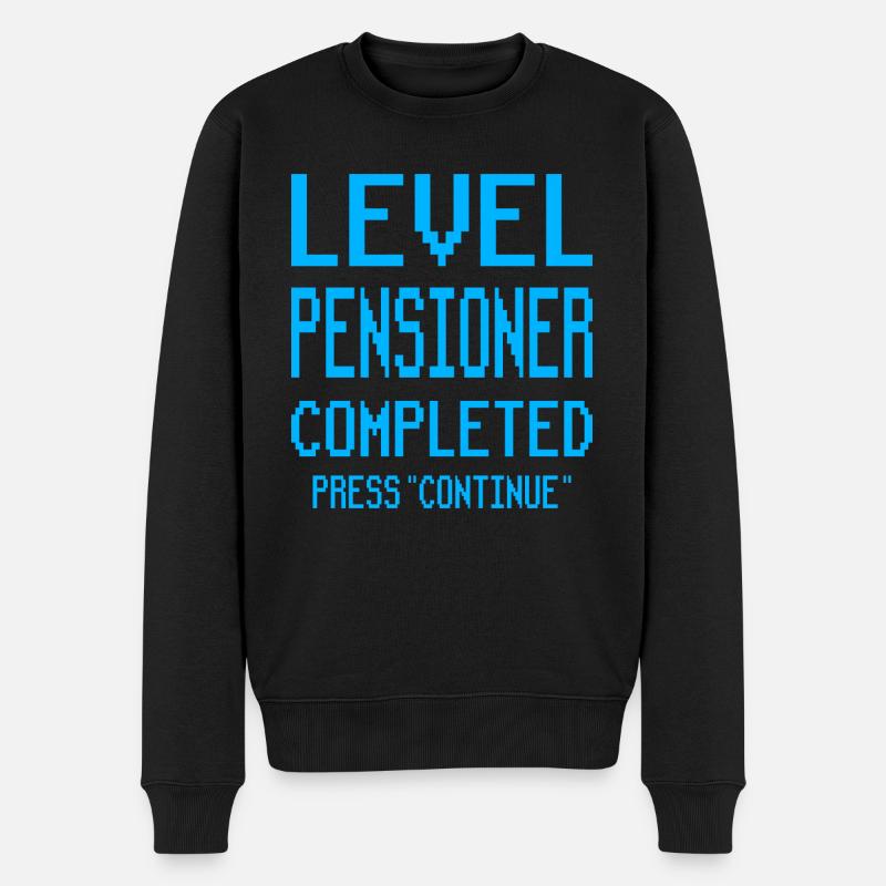 Rente Geschenk Rentner - Männer Premium Bio Pullover - Schwarz