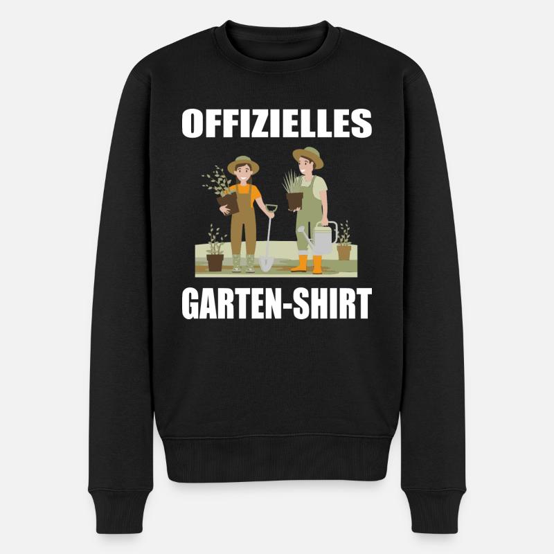 Garten - Männer Premium Bio Pullover - Schwarz