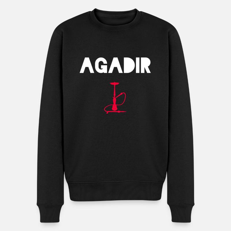 Agadir - Men's Premium Organic Jumper - black