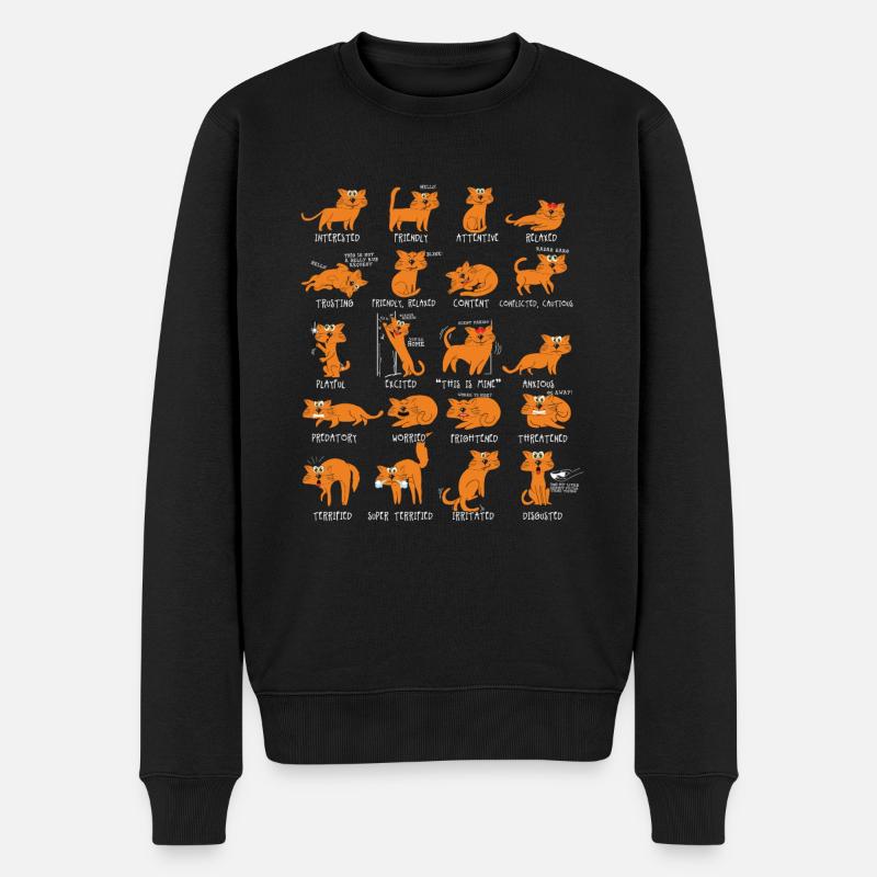 Cadeau chat chats - Pull Premium bio Homme - noir
