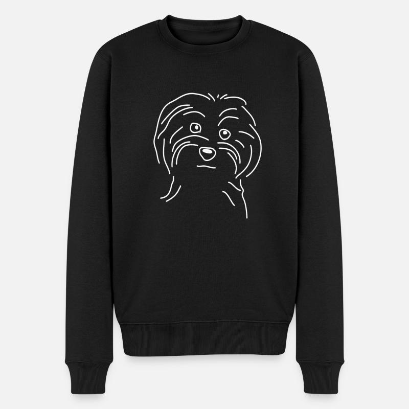 Malteser Maltese TShirt, Dogshirt Hund Love - Männer Premium Bio Pullover - Schwarz