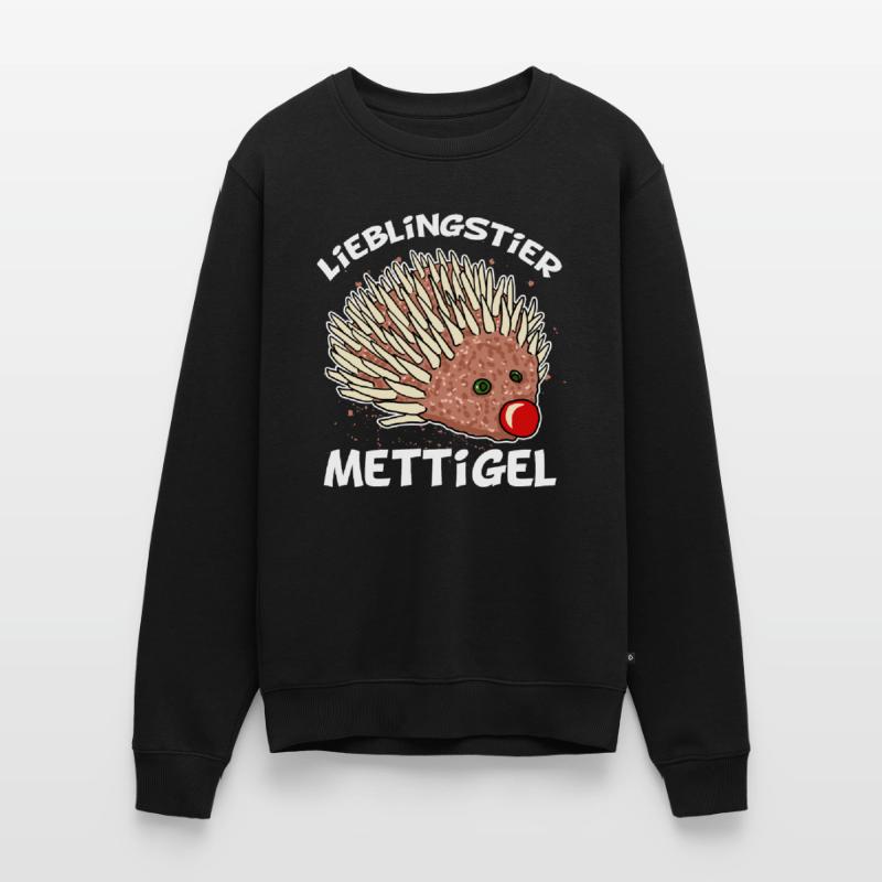 Lieblingstier Mettigel Hackfleisch Hack Igel Männer Premium Bio Pullover