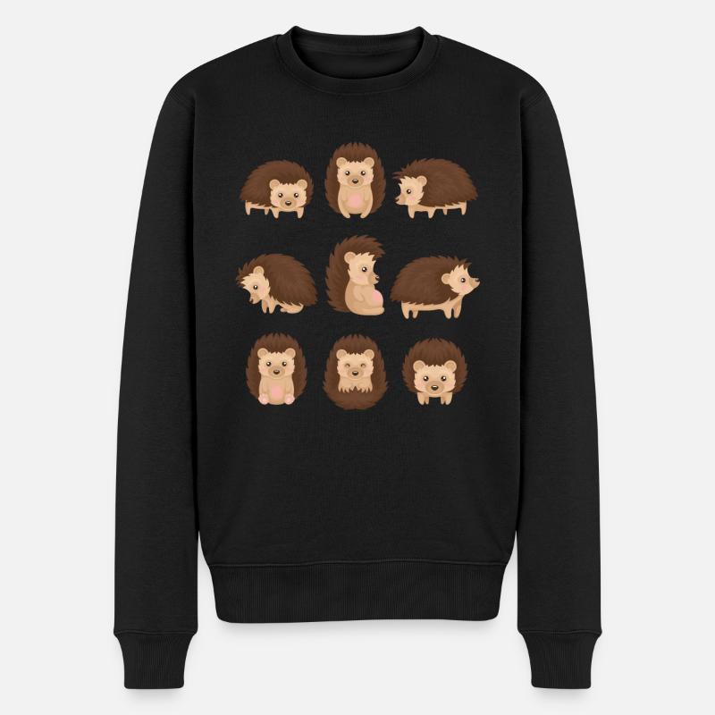 Hérisson - Pull Premium bio Homme - noir