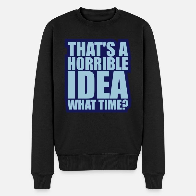 C’est une idée horrible - Pull Premium bio Homme - noir