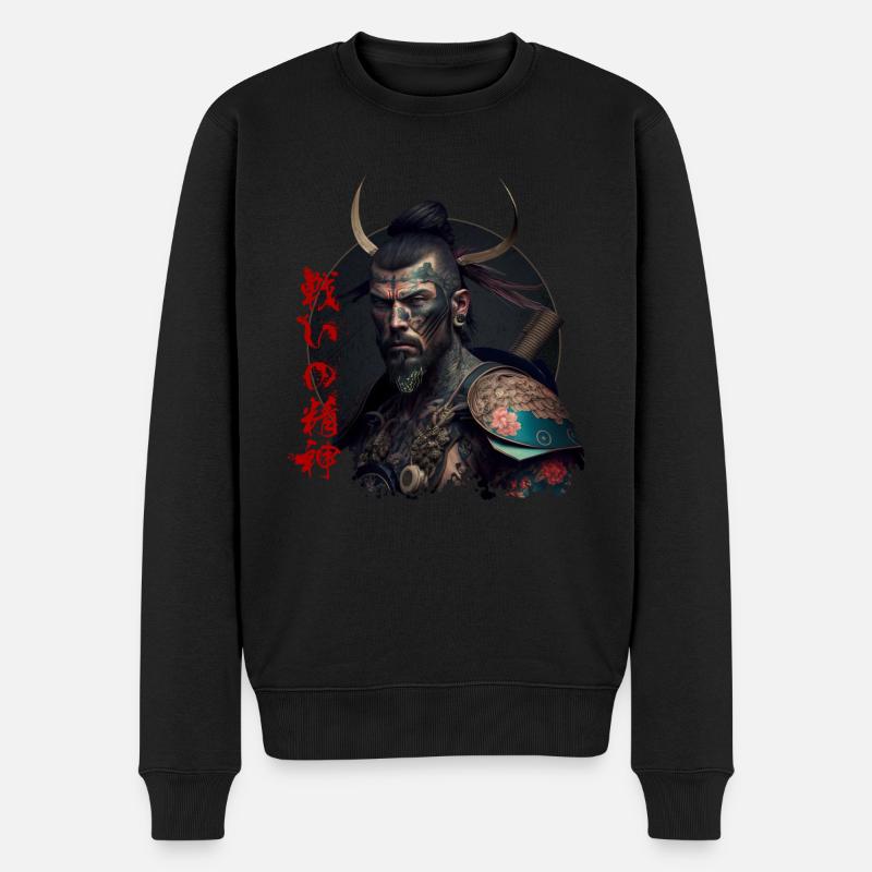 Néo Samourai - Pull Premium bio Homme - noir
