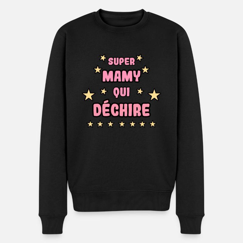 Super mamy qui déchire - Pull Premium bio Homme - noir