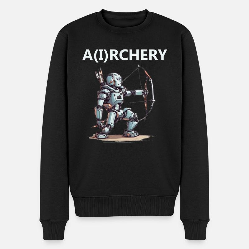 Bogenschütze - Männer Premium Bio Pullover - Schwarz