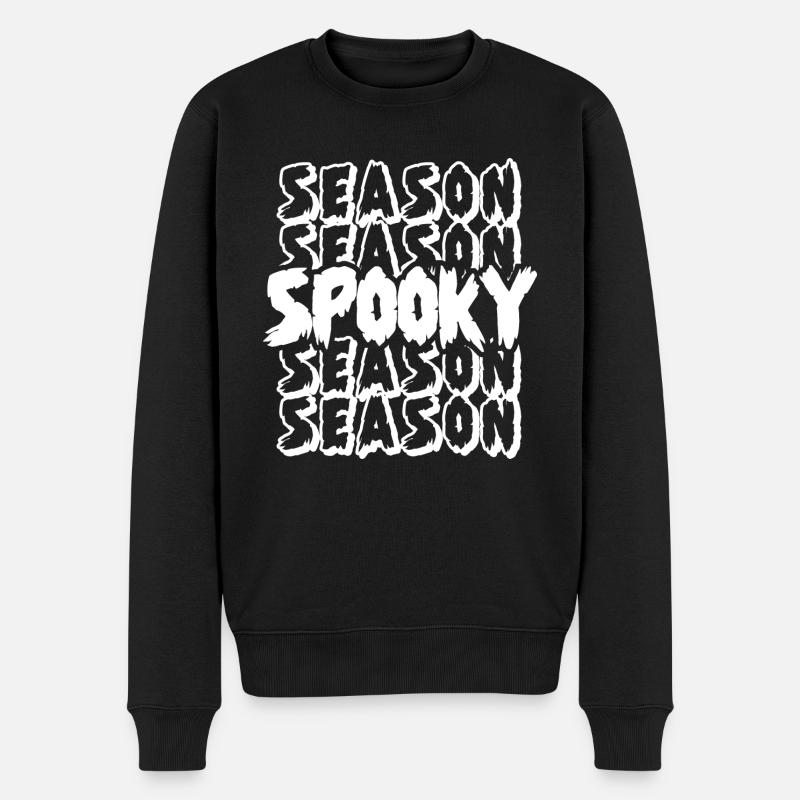 Saison Blanc effrayant - Pull Premium bio Homme - noir