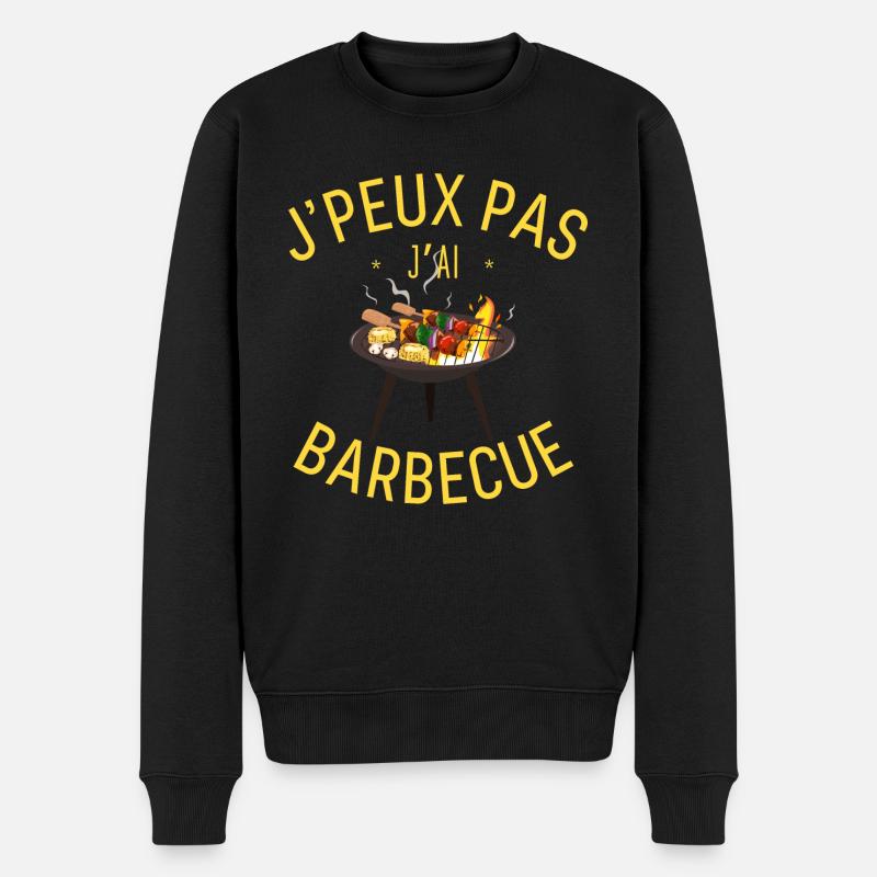 J peux pas j ai Barbecue - Pull Premium bio Homme - noir