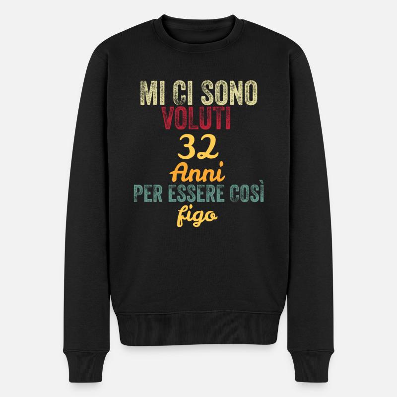 Il m’a fallu 32 ans pour être aussi cool - Pull Premium bio Homme - noir