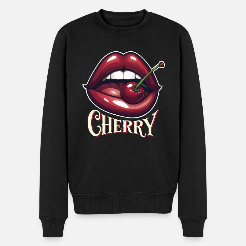 Bouchée de cerise sucrée - Pull Premium bio Homme - noir