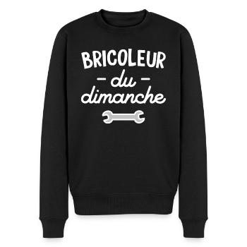 Bricoleur du dimanche - Pull Premium bio Homme - noir - Devant - Nico (187cm)