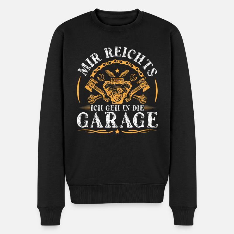 Mir Reichts Ich Geh Garage Auto Kfz Mechaniker - Männer Premium Bio Pullover - Schwarz